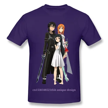 Prispôsobenie Oblečenie Sword Art Online Alicization Sao T-Shirt Kirito Asuna Outre Módne Krátkym Rukávom pre Mužov