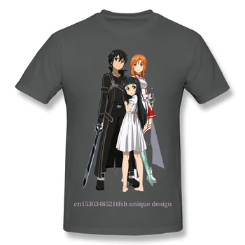 Prispôsobenie Oblečenie Sword Art Online Alicization Sao T-Shirt Kirito Asuna Outre Módne Krátkym Rukávom pre Mužov