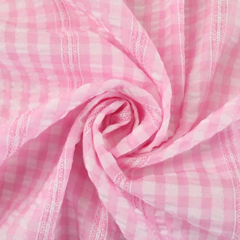 Nové štítky na Jacquardove Polyester Bavlna Bublina Priadza Tričko s Sukňa Detské Letné Textílie