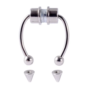 Nový Dizajn Magnetické Nos Septum Piercing Krúžok Zliatiny Nos Kužeľ Piercing Hoop Pre Ženy, Šperky, Módne Falošný Piercing