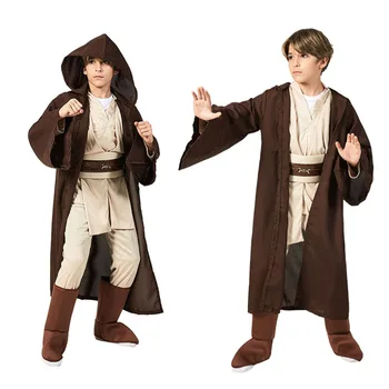 Hot Predaj Chlapci Star Wars Deluxe Bojovník Jedi Film Klasické Charakter Cosplay Party Oblečenie Detský Maškarný Halloween, Karneval, Kostým
