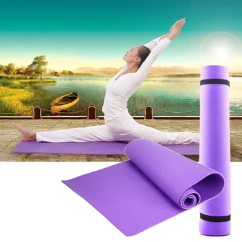 Vysoká Kvalita EVA Yoga Mat 6 mm Zahustiť Jogy Fitness Anti-slip Deka pre Začiatočníkov Ploché Podporu Yoga Mat Nohy Pad Veľkoobchod