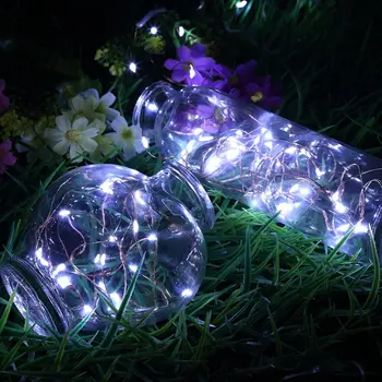 2M 20 Led CR2032 Tlačidlo Batérie Prevádzkované LED Reťazec Svetlá Medený Drôt Led Rozprávkových Svetiel Vianočné Svadobné Party Dekorácie