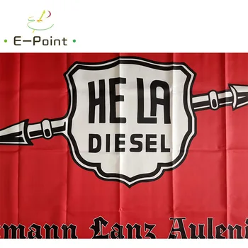 Vlajka HELA DIESEL Hermann Lanz Aulendorf Trecker 2ft*3 ft (60*90 cm) 3 ft*5 ft (90*150 cm) Veľkosť Vianočné Dekorácie pre Domov