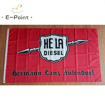 Vlajka HELA DIESEL Hermann Lanz Aulendorf Trecker 2ft*3 ft (60*90 cm) 3 ft*5 ft (90*150 cm) Veľkosť Vianočné Dekorácie pre Domov