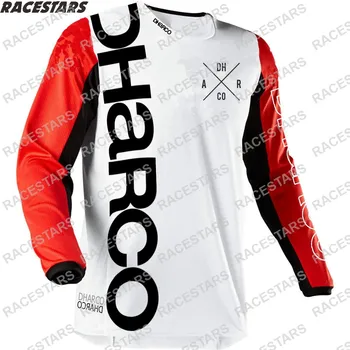 DHaRCO 2021 Motocross Výstroj Motocykle Cyklistika Dres Maillot Ciclismo Zjazdové Jersey DH off-road MTB Jersey Horský Bicykel Nosenie