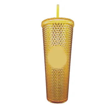 21 tvorivé vody pohár gradient č LOGO šálku kávy 710 ml diamond ananás durian pohár slamy pohár môže byť prispôsobený exkluzívne logo
