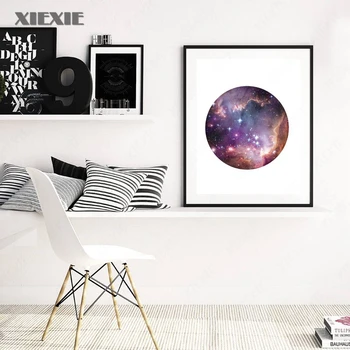 Moderná Astronómia Galaxy Plátno Art Tlač a Poster Domov Stenu Decor Galaxy Priestor Plátno na Maľovanie na Stenu Art Obraz Domova