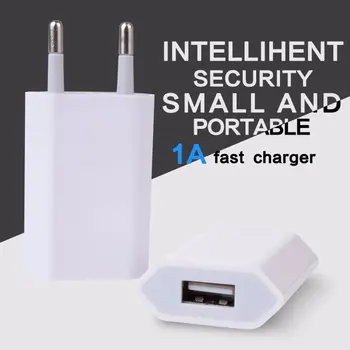 USB chargeur nástenná maľba chargeur adaptateur 5V 1A Port USB jednoduché chargeur rapide vypáčte Rýchlu Nabíjačku Zásuvky Cubet Pre IPhone