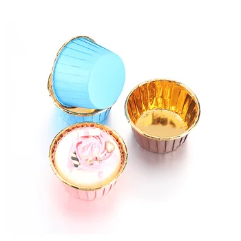 50PCS Obaly na Pečenie Koláča Papierové Poháre Muffin Cupcake Líniové Cupcake Zásobník Prípade DIY Pečivo Nástroje Domov a Kuchynské potreby