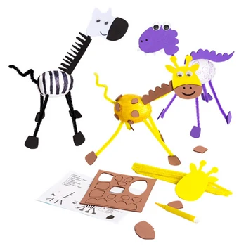 Hračky pre Deti Remesiel Deti DIY Domáce 3D zvierat Mš Vzdelávania, Vzdelávania v Ranom veku Hračky Montessori Učebné Pomôcky