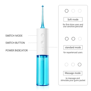 SOOCAS W3 Ústne Irigátor Prenosné Elektrické Zubné Vody Flosser USB Nabíjateľné Vodotesný pre Čistenie Zubov