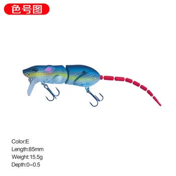 Nový Dizajn 15.5 g/15.5 cm Ceruzka Umelé Rybárske Lure Plastové Potkan Rybárske Návnady Wobbler Mäkké rybárske potreby Rybárske Lure