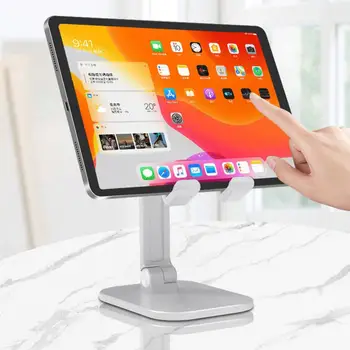 Skladací Stôl Mobilný Telefón Držiak Pre iPhone, iPad Tabliet Flexibilné Stolný Desktop Nastaviteľné Bunky Smartphone Stojan