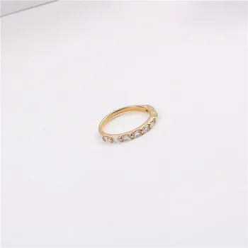 Joolim High-End 18K Zlata PVD Módne Sauare Sklo Násobne Nosiť Prstene pre Ženy z Nehrdzavejúcej Ocele, Šperkov, Veľkoobchod