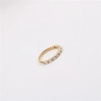 Joolim High-End 18K Zlata PVD Módne Sauare Sklo Násobne Nosiť Prstene pre Ženy z Nehrdzavejúcej Ocele, Šperkov, Veľkoobchod