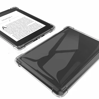 Silicon puzdro Pre Amazon Kindle Fire HD 8 8.0 10 10.1 Paperwhite 1 2 3 4 Oasis 2 3 2017 2019 Transparentné TPU Späť Tablet Kryt