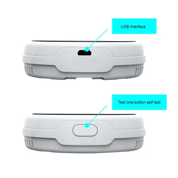 Tuya Smart Wifi Horľavých Plynov Detektor Úniku LCD Displej USB Napájanie Teplotný Senzor Úniku Plynu Senzor Podpora Diaľkové Ovládanie