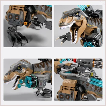 Nápady Jurský Dinosaura Hračky Svete Tyrannosaurus Rex Stavebné Bloky Animal Park Tehly Hračky Pre Deti Detský Darček K Narodeninám
