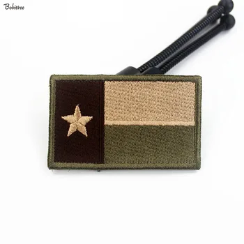 Texas Vlajka Patch Veľkosť 8.0*5.0 cm Hák Slučky Odznak Vyšívané Remienok Nálepky Na Batoh Oblečenie, Dekorácie