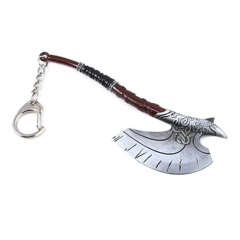 Starší Zvitky Daedric Meč Keychain Morrowind Dinosaury Lietať Dragon Kovové Zbraň Model Keychain Pre Mužov Cosplay Šperky Darček