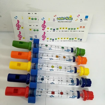 Päť-farba Vody Flauta Detí Vzdelávacie Baby Kúpeľ Hračky Učiť Kúpeľni Vaňa Hračky Hrať Vo Vode a Prehrávanie Hudby Flauta