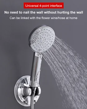 Nový Príchod Jednoduché Použitie Sprcha Hlavy, Držiak Na Stenu Sprcha Držiteľ Kúpeľňa Príslušenstvo 7-Rýchlosť Nastaviteľná Sprcha Držiak