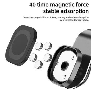USLION 360 Kovový Magnetický Univerzálny Držiak do Vozidla Namontovať Magnetické Auto Air Vent Mobilný Telefón Stojan Pre iPhone 12 Xiao Redmi Poznámka 8
