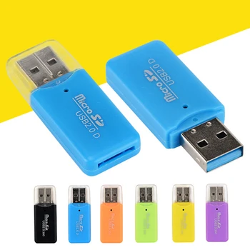 Čítačka pamäťových Kariet Vysokej Kvality Jednoduché USB 2.0 Micro SD TF Flash Mini Prenosný Plastový Adaptér Pre Notebook SH Mobilného Prevodníky