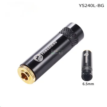 1Pcs Yongsheng YS240L-BG/231L-BG čierne zlato 3,5 mm stereo zásuvka otvor malé tri-core slúchadlá ženský zadok plug drôt na zváranie