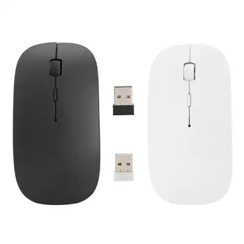 Odolné Wireless Mouse Klasické Jemné 2.4 G Wireless Mouse 1600 DPI Nabíjateľná Ultra-tenký Počítač Myši pre PC, Notebook