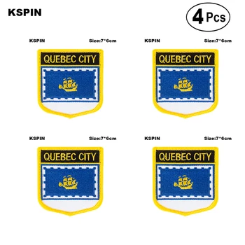 Quebec City Vlajkou Výšivky Škvrny Žehlička na Videl na Prenos opráv Šitie Aplikácií pre Oblečenie v dom a Záhrada