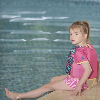Megartico život bunda pre deti kajak záchranné vesty plávanie život vesta deti krátky rukáv nastaviteľný popruh plávať tréner vesta