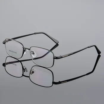 Oválne Plný Rim Zliatiny Titánu Okuliare Človek Ultra Retro Optické Presbyopia Krátkozrakosť Rx Okuliare Rámy pre Mužov Okuliare Okuliare