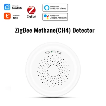 ZigBee Tuya Smart Horľavých Plynov Detektor Zemného Plynu Snímač Úniku Plynu Alarm Práca S inteligentnou Život 8%LEL Alarm