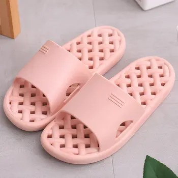 Japonský Štýl Prenosný skladací papuče Cestovanie lietadlom hotel ženy kúpanie ľahké sandále kúpeľňa papuče Ružová/Zelená