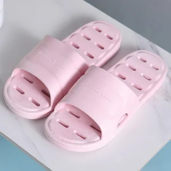 Japonský Štýl Prenosný skladací papuče Cestovanie lietadlom hotel ženy kúpanie ľahké sandále kúpeľňa papuče Ružová/Zelená