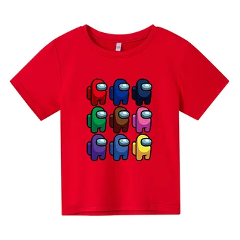 Deti t-shirt tlače medzi nami zábavné oblečenie pre dievčatá chlapci kostýmy deti 2021 letné topy populárne hry pre deti, oblečenie pre baby t