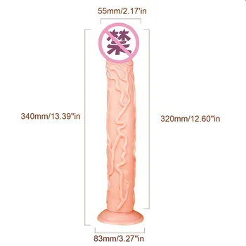 Popruh Na Veľké Dildo Pokožke Pocit Hugr Penis S Prísavkou Sexuálne Hračky pre Ženy Mäkké Obrovský Penis Ženská Masturbácia