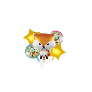 1pc hot predaj lesných zvierat tvar fox veverička ježko dieťa zrýchliť, narodeniny, party dekorácie deň detí hračka hliníkové balloo