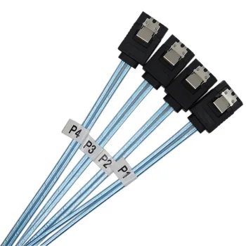 Hot Plug 7pin Vysokej Rýchlosti 4 SATA 6Gbps & 6sata Kábel pre Server 50 cm/Dĺžka 100 cm