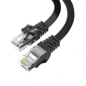 Čierne Krátke Kábel 10 CM 1m CAT5 CAT5e CAT6e UTP Ethernet Sieťový Kábel Samec Samec RJ45 LAN Patch kábel Pre Gigabit Ethernet PC
