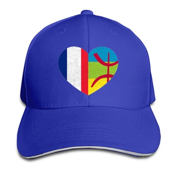 Amazigh Kabyle francúzsky Pride Srdce Tamazgha Francúzsku Vlajku Baseball letné čiapky Berberské Amazigh Vlajka Jedinečné pánske, dámske spp