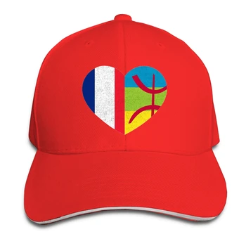 Amazigh Kabyle francúzsky Pride Srdce Tamazgha Francúzsku Vlajku Baseball letné čiapky Berberské Amazigh Vlajka Jedinečné pánske, dámske spp