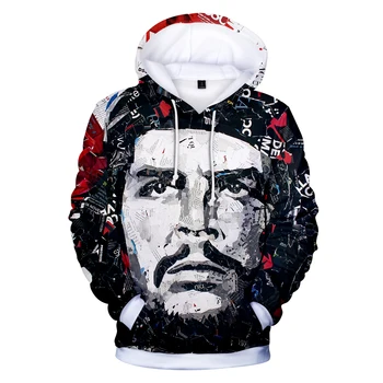 Che Guevara Hrdina 3D Mikina s Kapucňou, Muži Jeseň Zima Hoodies Vysokej Kvality Pulóvre Topy Che Guevara Oblečenie