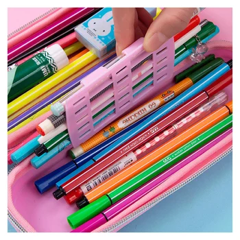 Dlhé plastové peračník Školy papiernictvo box Karikatúry pero prípade veľkých ceruzka box pre deti pero taška roztomilý pero box školské potreby