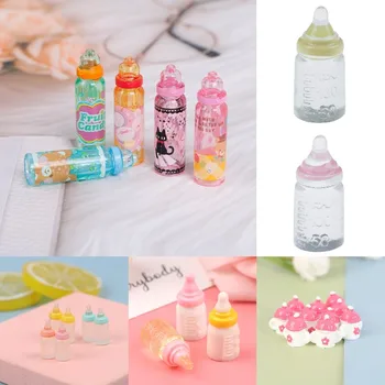 Roztomilý 1:12 Simulácia Mini Mlieko Fľaše dojčenských Fliaš, Miniatúrne Baby Bottle DIY domček pre bábiky Miniatúrne Príslušenstvo