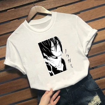Horúce Anime Noragami Yato Žena T-shirt Módne O-krku Krátky Rukáv Bežné
