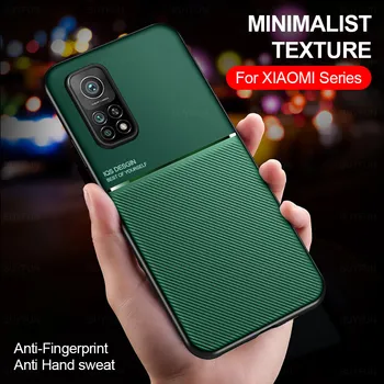 Matné Kožené Magnetické Telefón puzdro Pre Xiao Mi 10 TON Pro Xiomi 10 Lite 5G Poznámka 10 Mi10 Mi10t Matný Anti-odtlačkov prstov Zadný Kryt