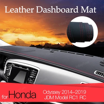 Pre Honda Odyssey-2019 JDM Model RC1 RC2 Semiš Kožené Dashmat Panel Kryt Pad Dash Mat Koberec Automobilu-styling